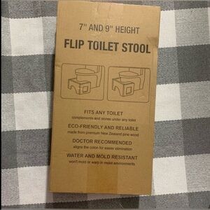 NEW Bamboo wooden toilet stool for bathroom